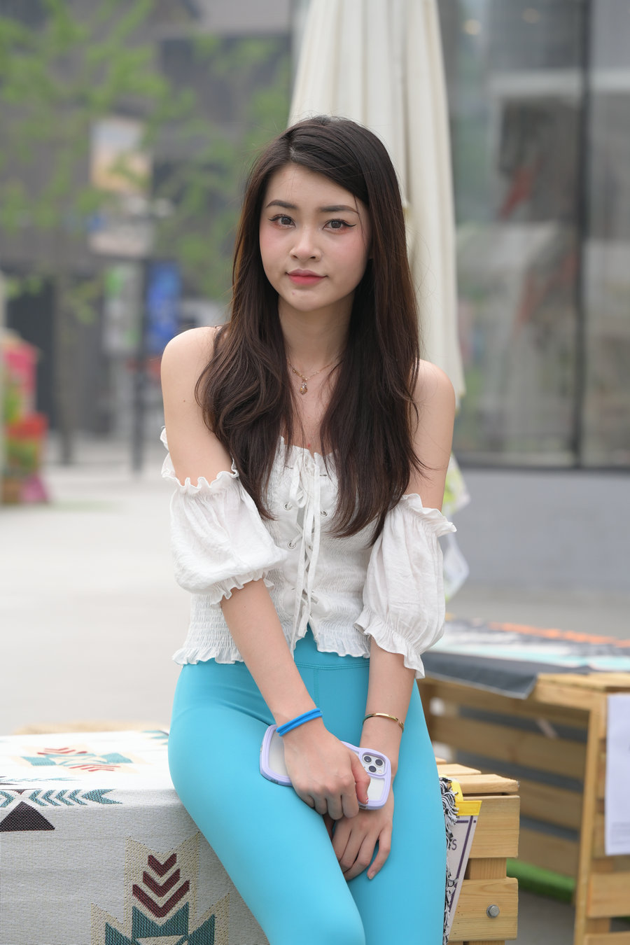 蓝色瑜伽裤漂亮女孩 J3299 769P-12.9GB插图1