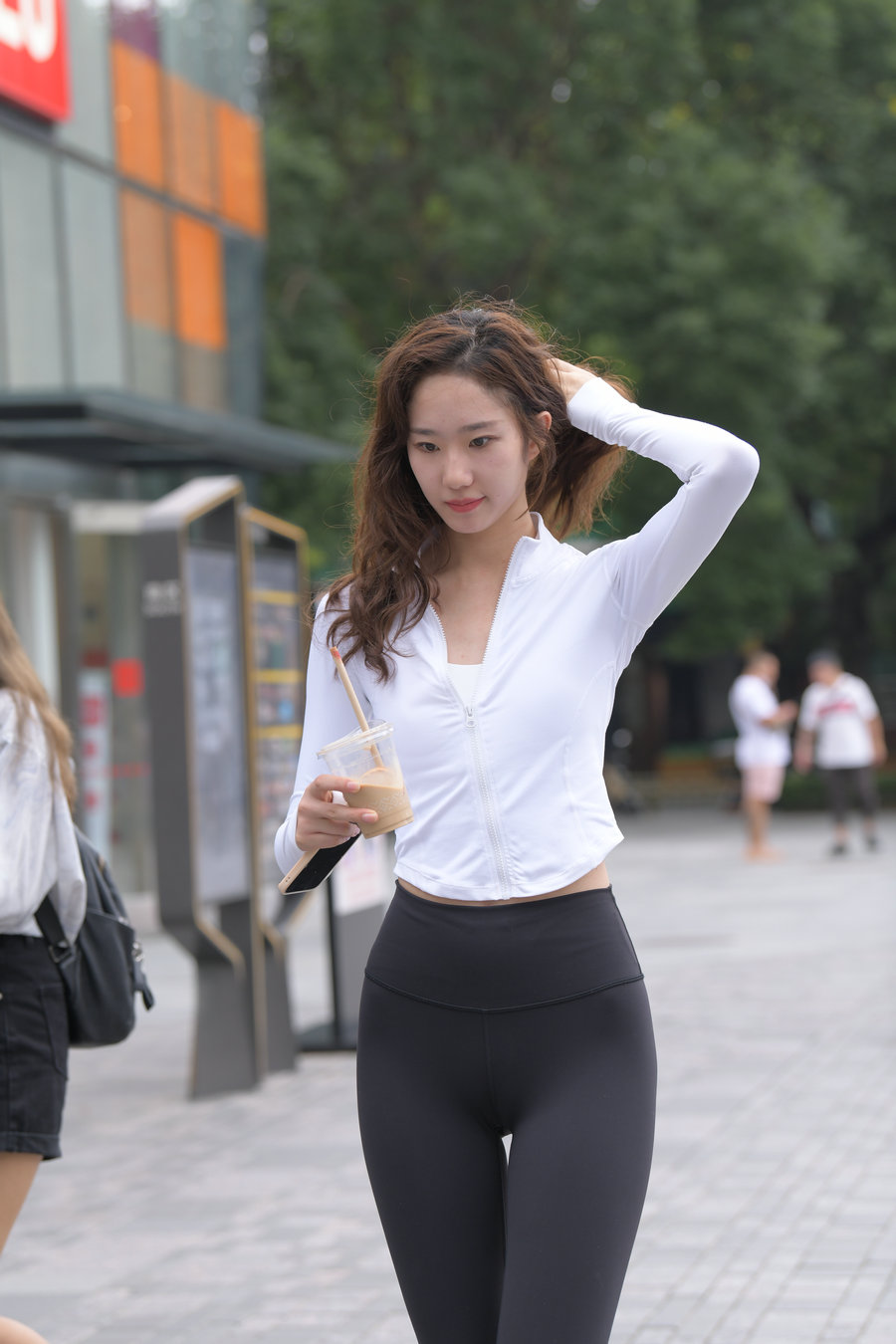 像刘亦菲的黑色瑜伽裤女孩J2237 340P1V-14.8GB插图2