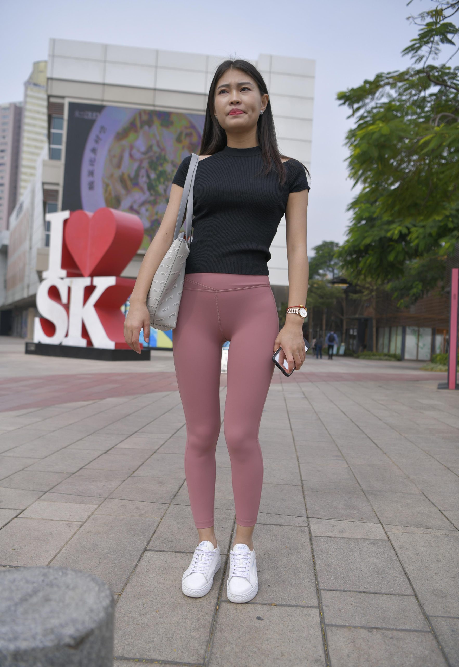 走在街头的瑜伽裤小女人 J1530 213P1V-9.18GB插图2