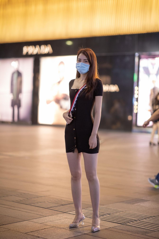 逛商场的黑色包臀裙美丽女孩【385P】00050插图3