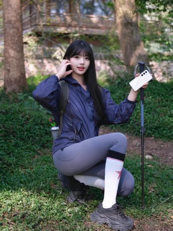 爱爬山的瑜伽裤MM，太甜美了！~插图5