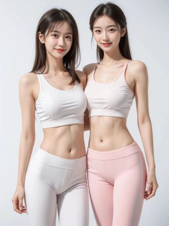 AI瑜伽裤清纯妹子系列图插图17