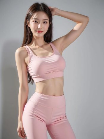 AI瑜伽裤清纯妹子系列图插图13