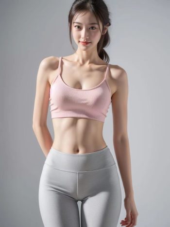 AI瑜伽裤清纯妹子系列图插图12