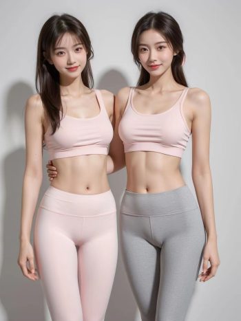 AI瑜伽裤清纯妹子系列图插图6