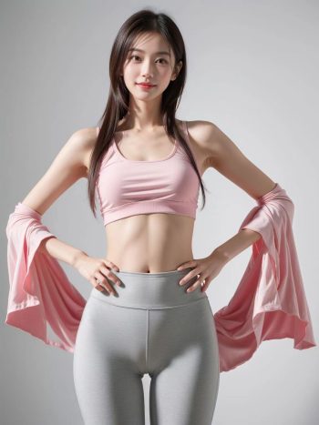 AI瑜伽裤清纯妹子系列图插图7