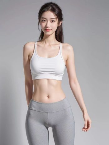 AI瑜伽裤清纯妹子系列图插图9