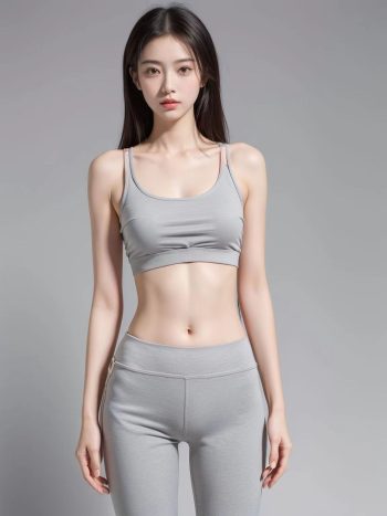 AI瑜伽裤清纯妹子系列图插图11